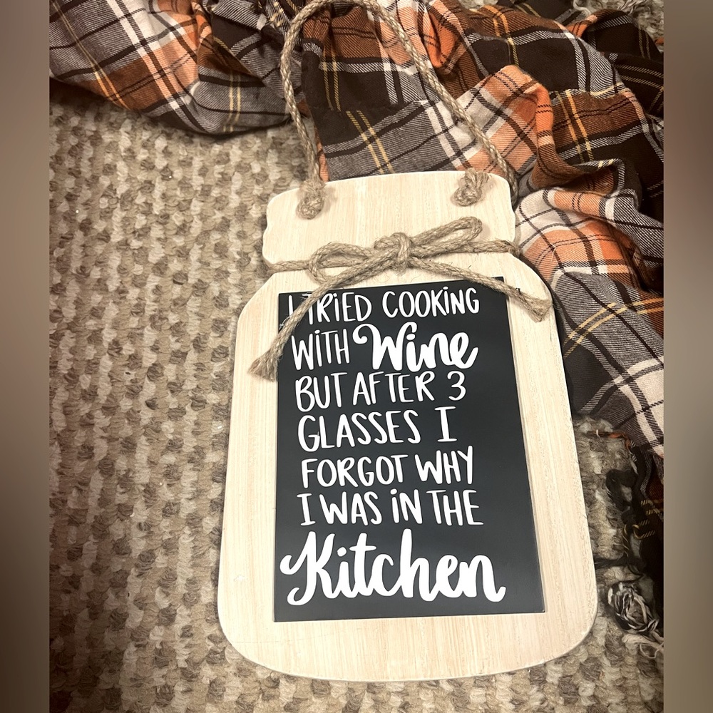 Mason Jar chalkboard with vinyl frame